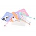 Funny Cats Stationery Set with Pencil Case, Pens and Sticky Notes - C