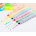 6 Pcs Creative Star Point Seal Watercolor Multi Highlighter Marker Pen