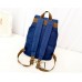 Korean Style Drawstring Rucksack - Blue