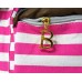 Sailor Stripes Drawstring Rucksack - Pink
