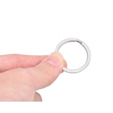 1.26 Inch Round Flat Key Chain Rings Titanium Alloy Split Ring Set of 5