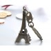 20 Pieces 2 Inches Metallic Eiffel Tower Keychain - Bronze