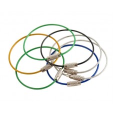 12 Pcs Multicolor Stainless Steel Wire Keychain