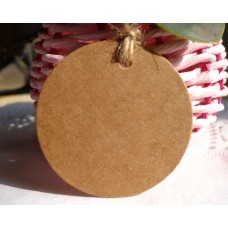 Kraft Paper Gift Tags 100 Pieces Writable Hanging Labels with 30m String